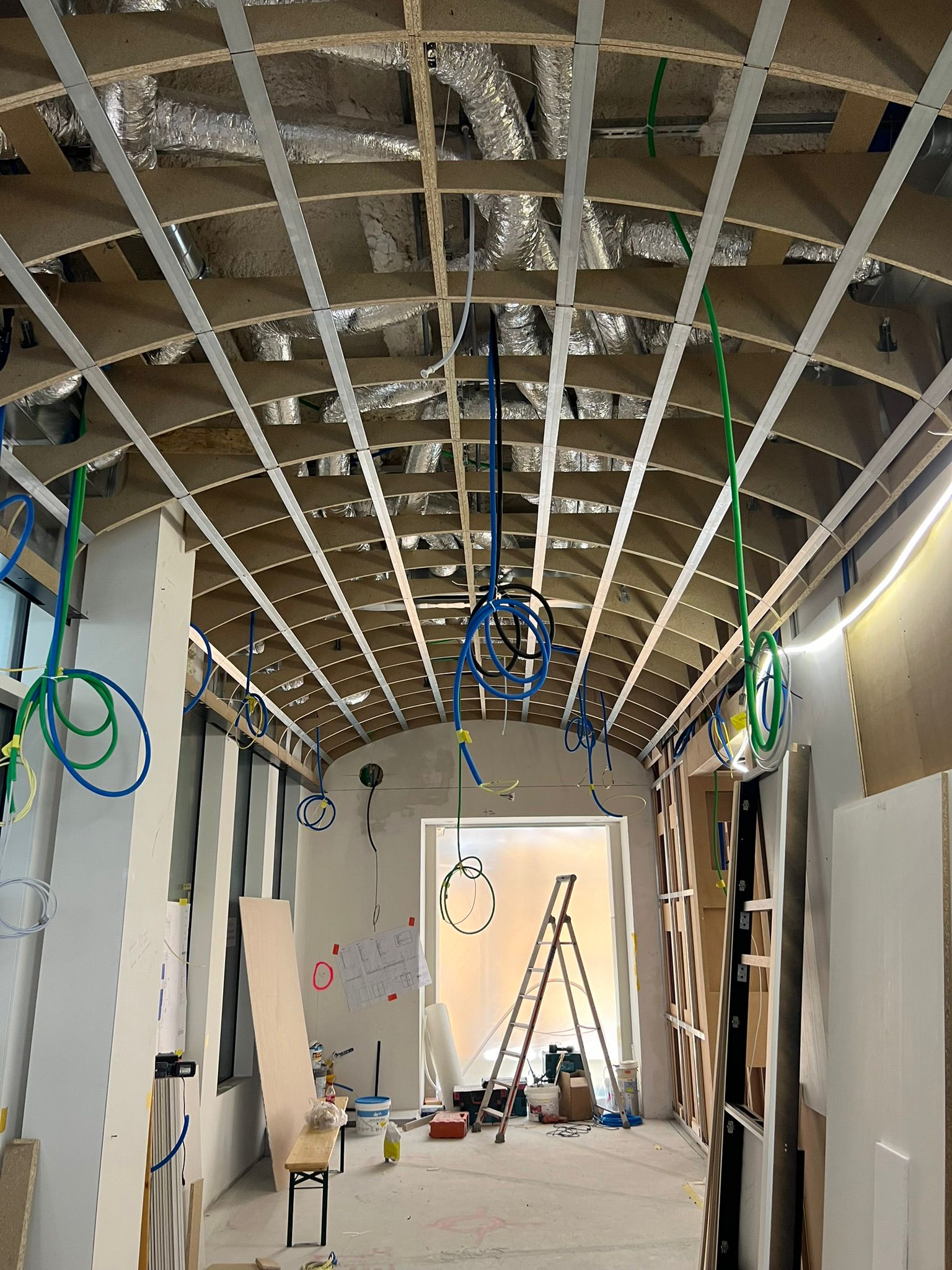 Avant les travaux du plafond technique