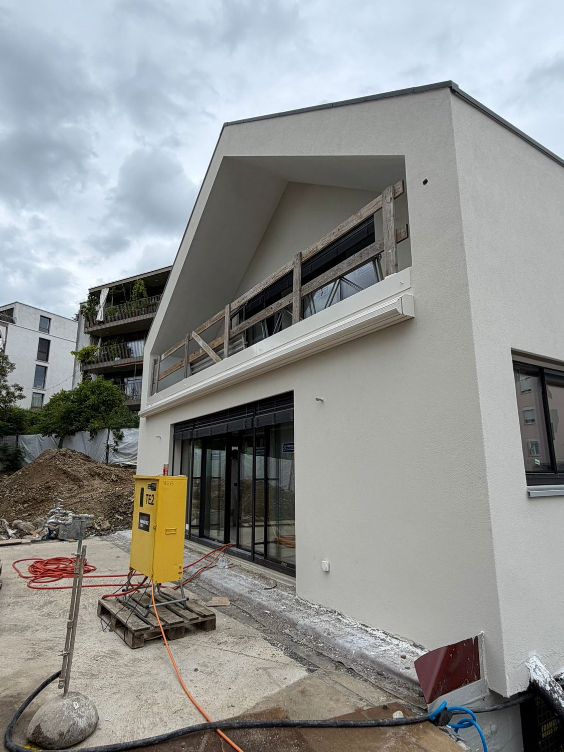 Architecture contemporaine, façade finie
